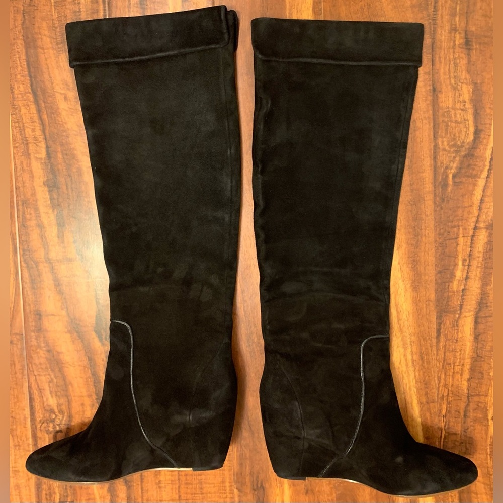 Michael Kors - Over the knee suede wedge boots - Picture 4 of 12